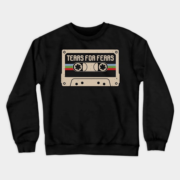 Personalized Tears for Name Birthday Vintage Cassette Tape Crewneck Sweatshirt by Horton Cyborgrobot